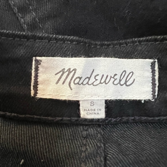 Madewell Black Skinny Overalls: Raw Hem Edition Size Small Style G8317 - Picture 9 of 14